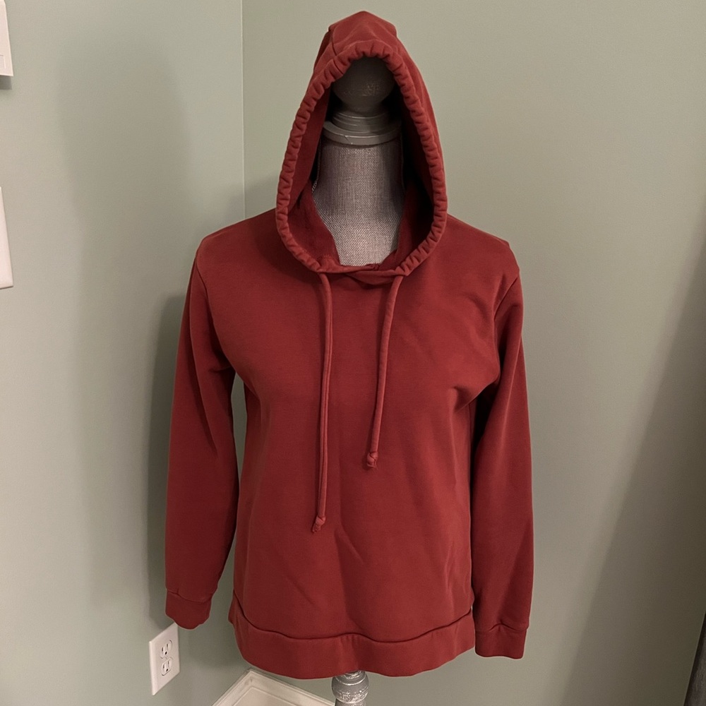Chaser autumn rust orange hoodie from Evereve.